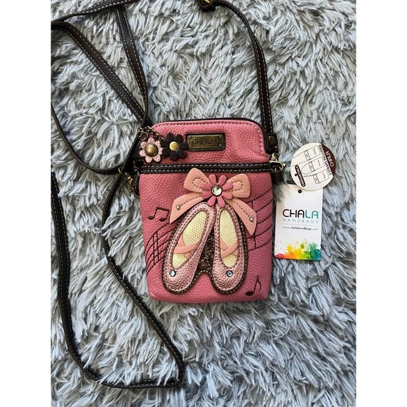 NWT CHALA Crossbody Cell Phone Purse-Women Leather Multicolor Handbag - Picture 2 of 6